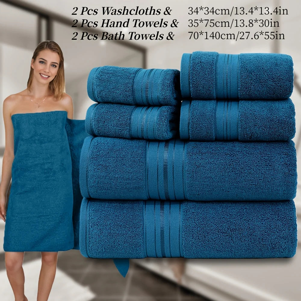 6-Piece Cotton Towel Set