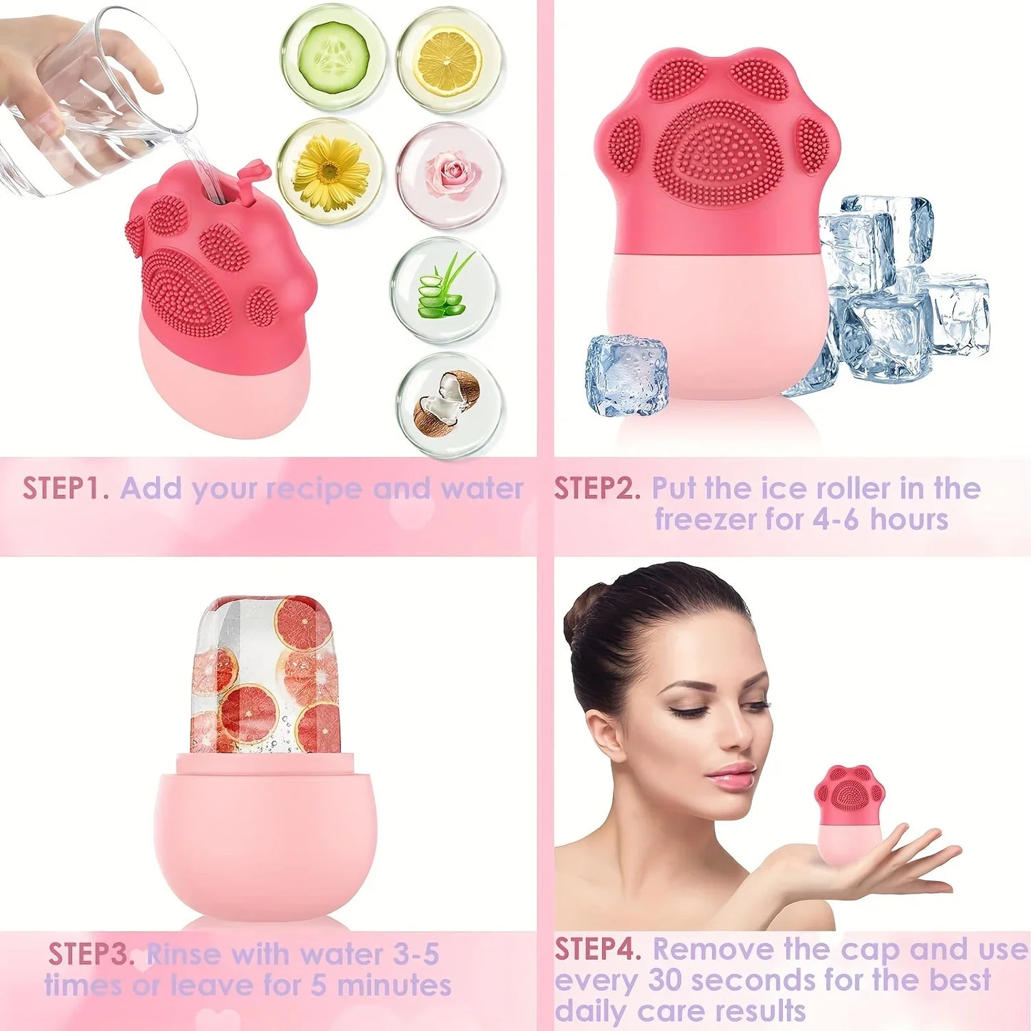 Silicone Facial Ice Roller