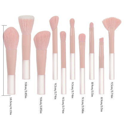 Mini Travel Makeup Brush and Puff Set