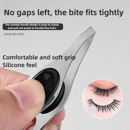 LED Stainless Steel Eyebrow Tweezer