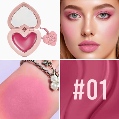 Three-Color Heart Blush Stick