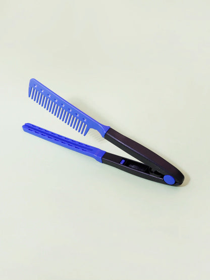 V-Shaped Straightening Comb for Salon Hair Styling and Smoothing