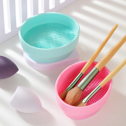 Silicone Makeup Brush Washing Bowl