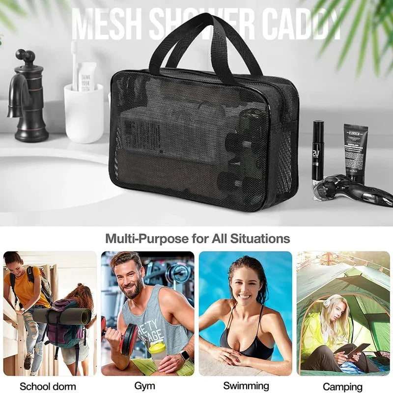 Large Mesh Shower Caddy Tote Bag