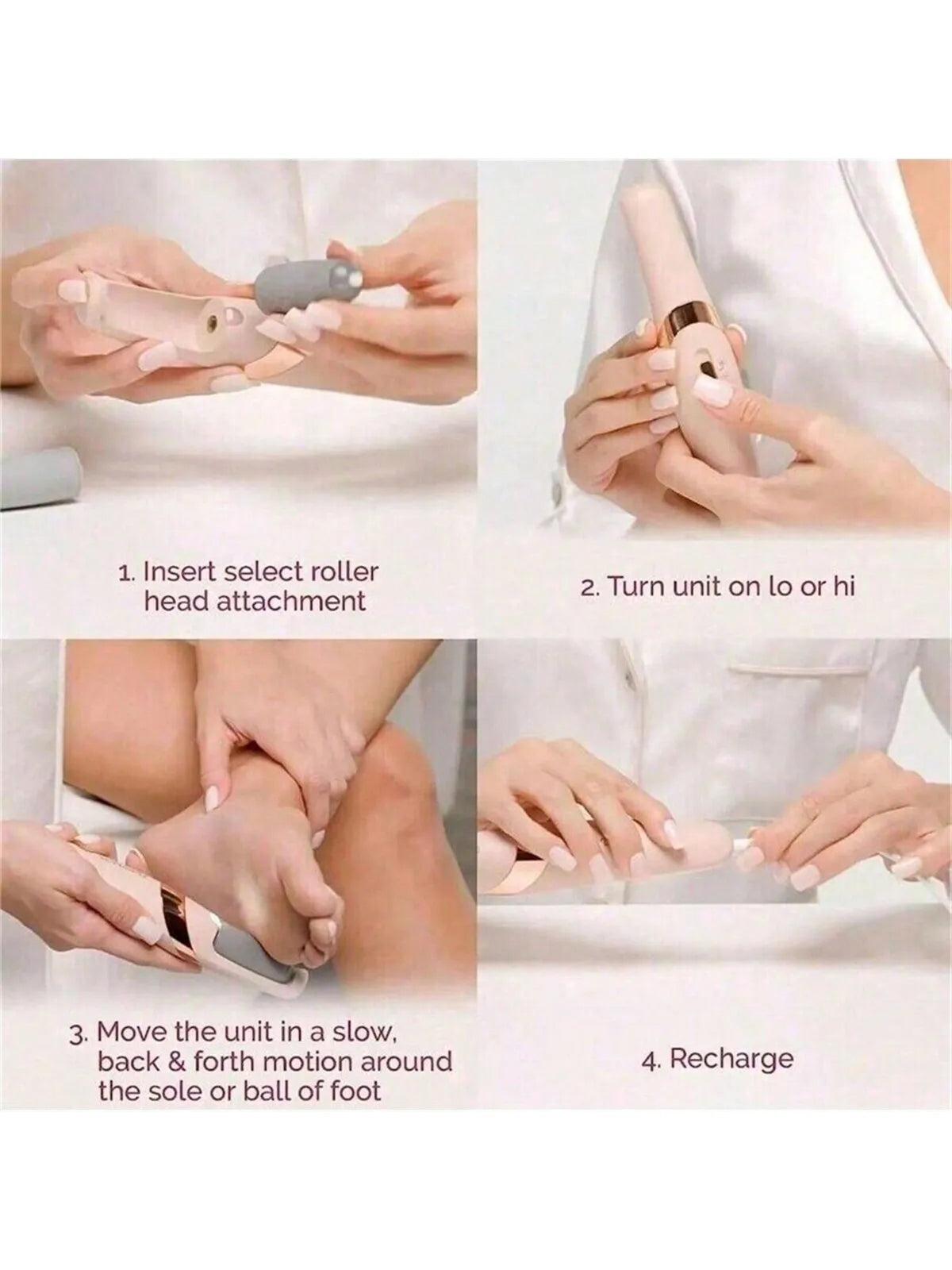 Electric Foot Grinder Pink Callus Remover