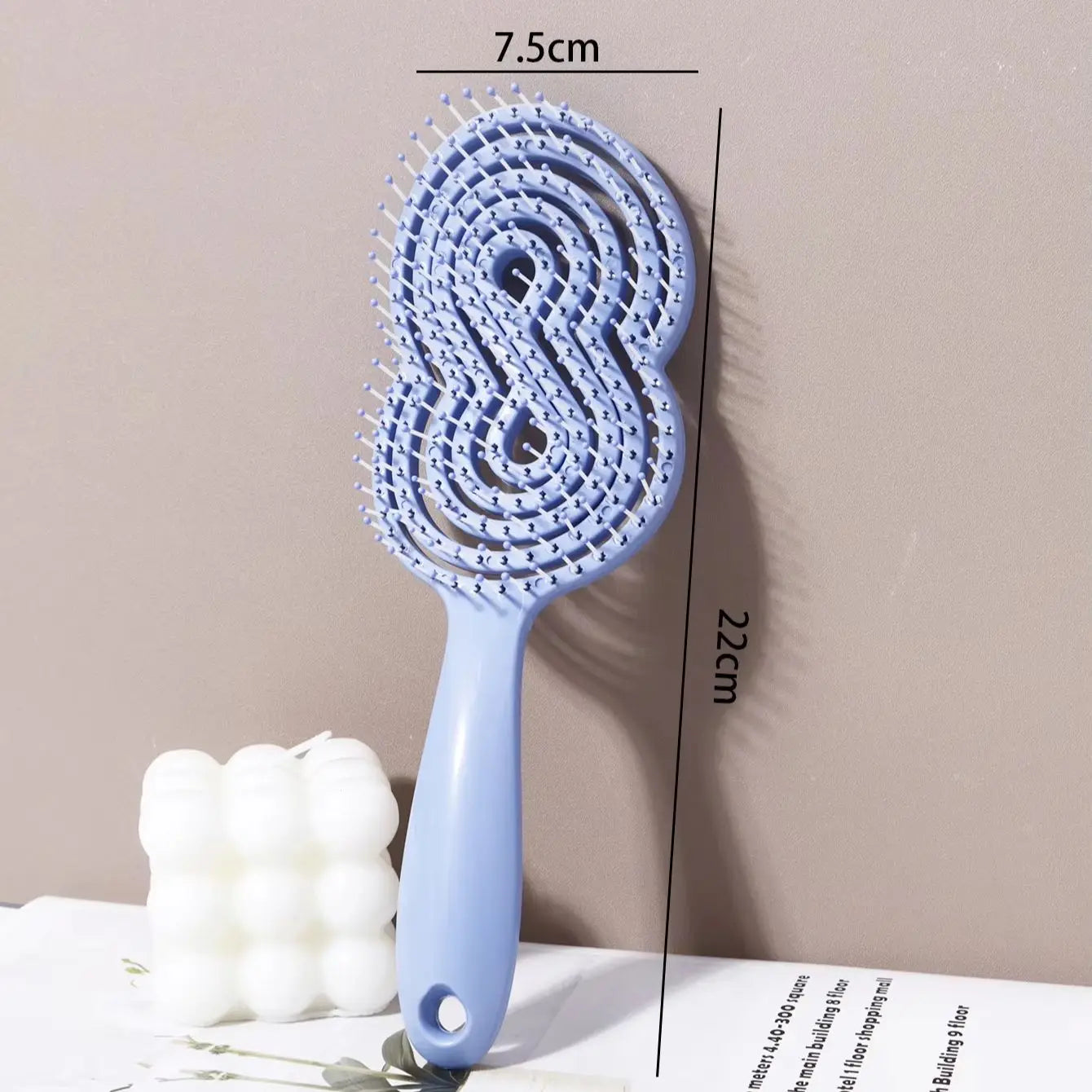 Hollow Out Anti-Static Detangling Massage Brush