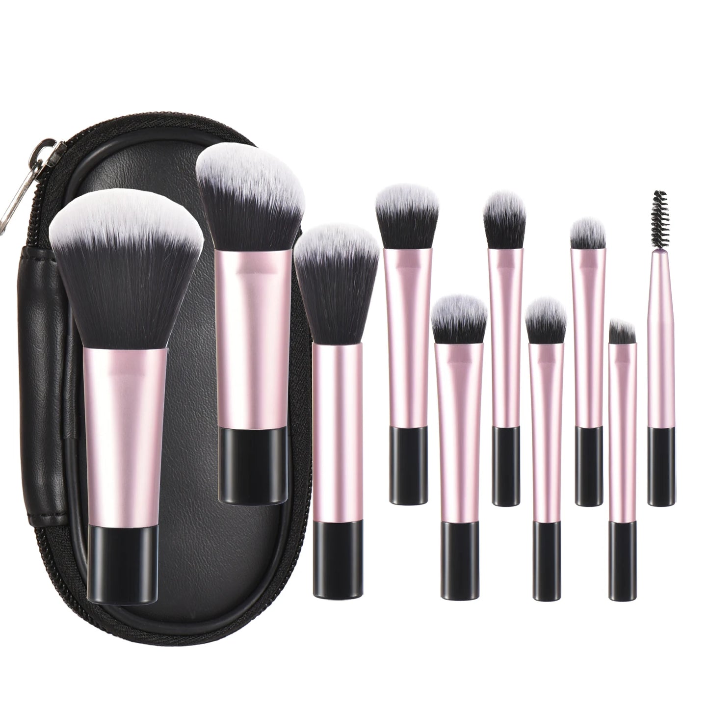 Mini Travel Makeup Brush and Puff Set