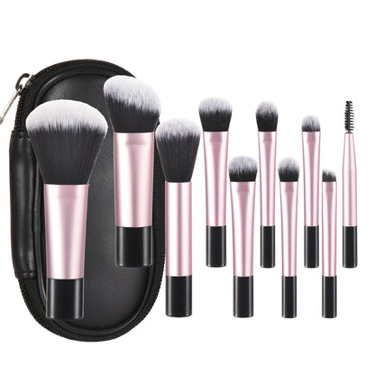 Mini Travel Makeup Brush and Puff Set
