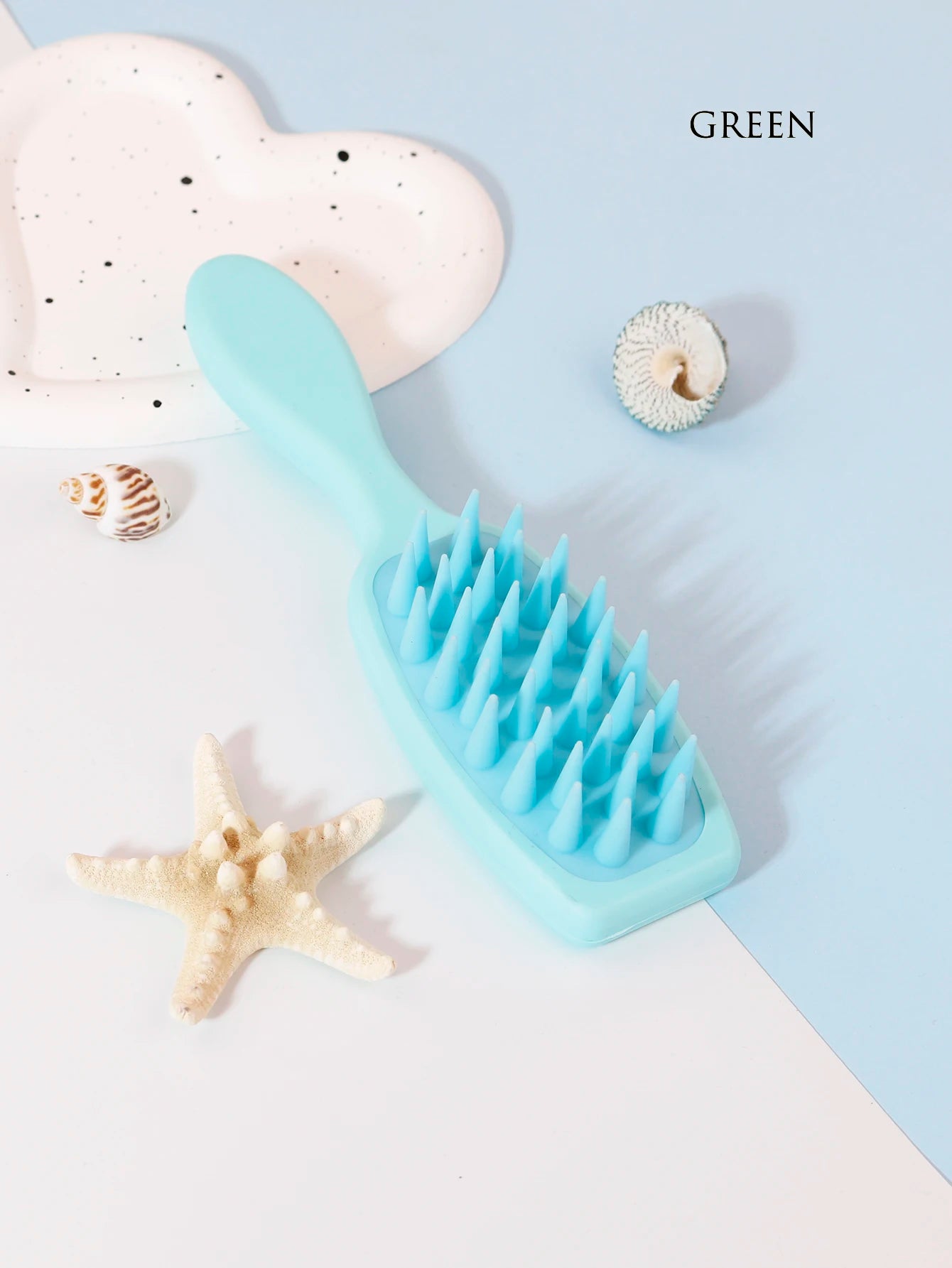 Long-Handled Silicone Scalp Massage Shampoo Brush