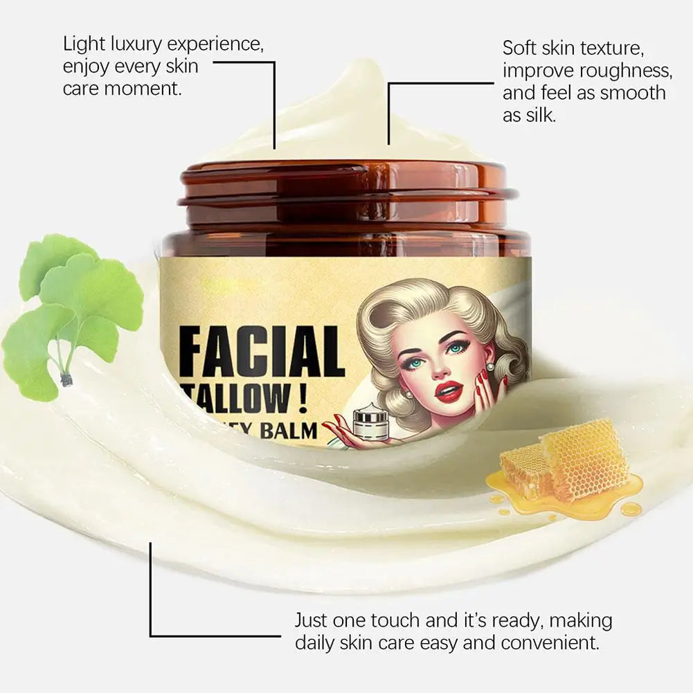 Whipped Beef Tallow Honey Balm Moisturizing Cream