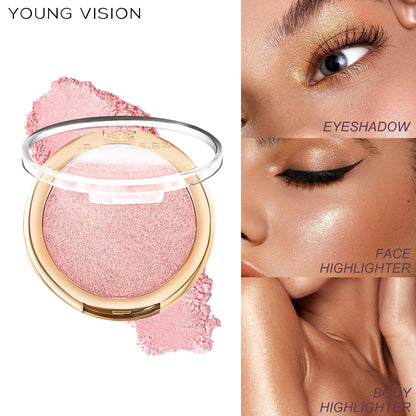 Polarized High-Gloss Highlighting Powder