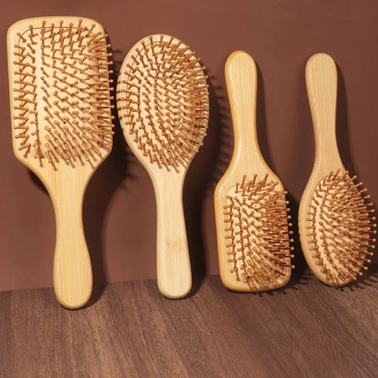 Natural Bamboo Paddle Comb