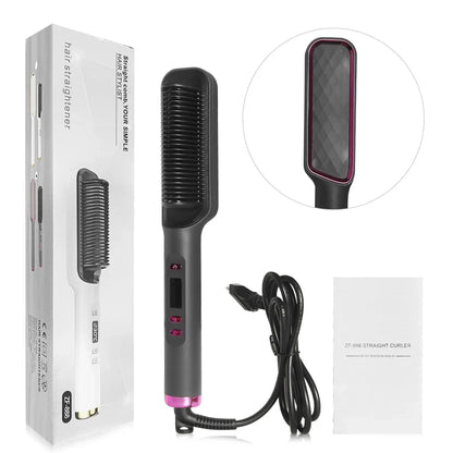 Multifunction Electric Hot Comb Straightening Brush