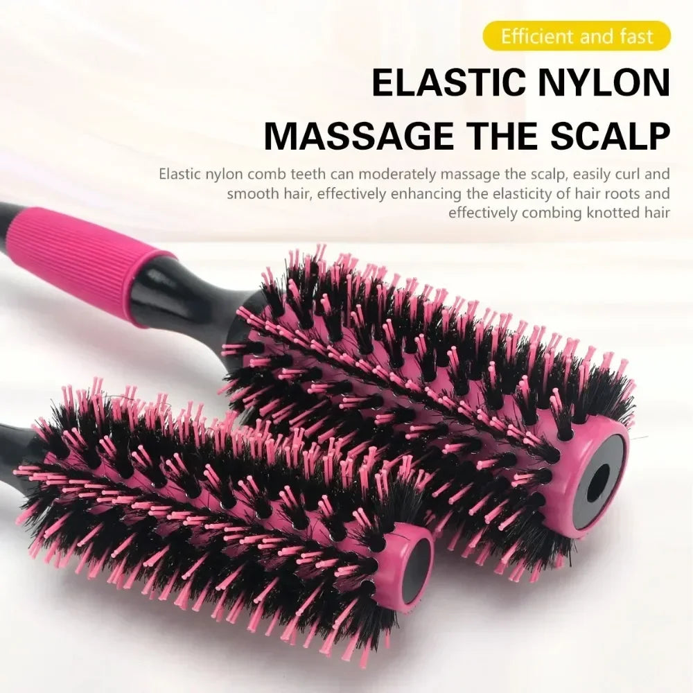 Round Tube Curly Hair Styling Brush for Salon and Barbers