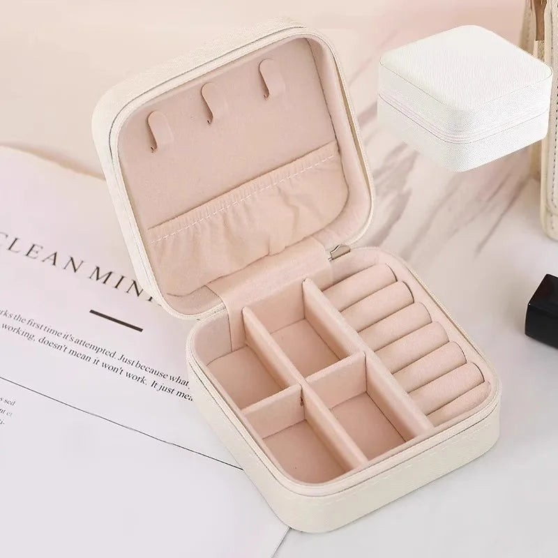 Mini PU Leather Jewelry Storage Box