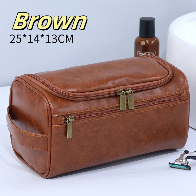 Large-Capacity Waterproof PU Travel Toiletry Bag