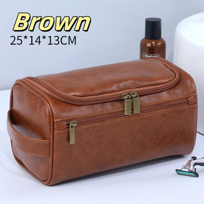 Large-Capacity Waterproof PU Travel Toiletry Bag