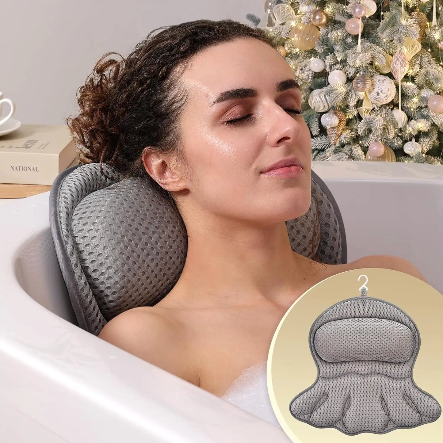 Luxury 4D Mesh Bath Pillow