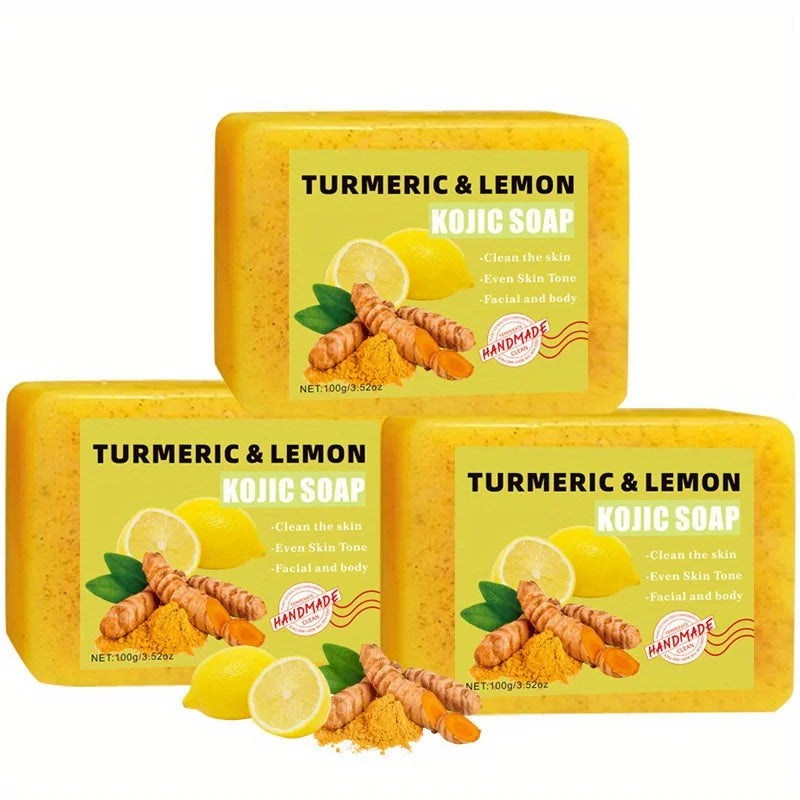 Lemon Turmeric Kojic Acid Soap Set