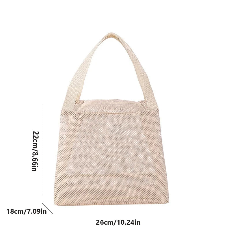 Large-Capacity Mesh Travel Makeup Bag