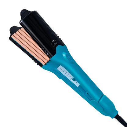 Ceramic Festival Hair Straightener and 3D Curling Iron Duo