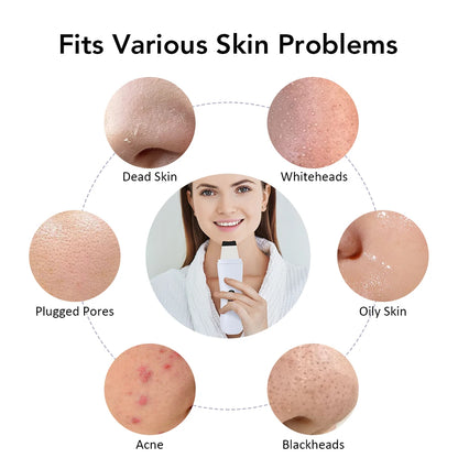 Ultrasonic Skin Scrubber Spatula