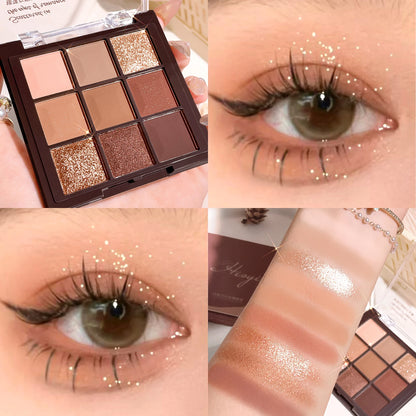 Nine-Color Chocolate Eyeshadow Palette