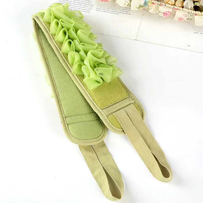 2-in-1 Exfoliating Back Scrubber Belt