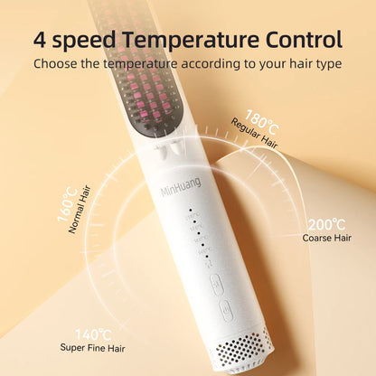 Electric Hot Comb Straightening Brush