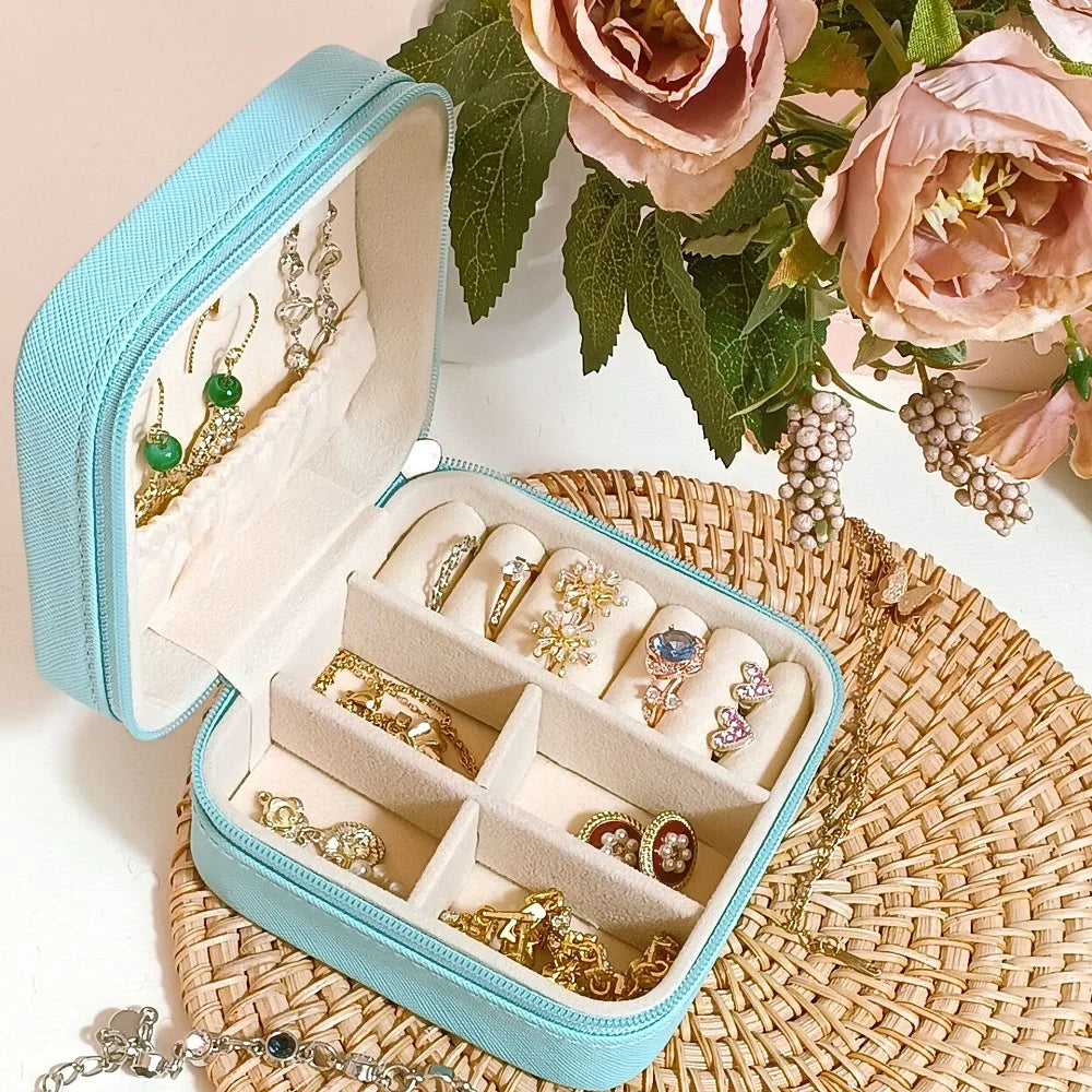 Mini PU Leather Jewelry Storage Box