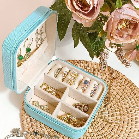 Mini PU Leather Jewelry Storage Box