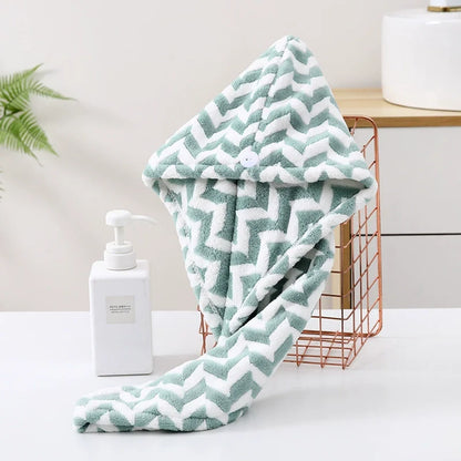 Microfiber Quick-Dry Hair Wrap Towel Turban