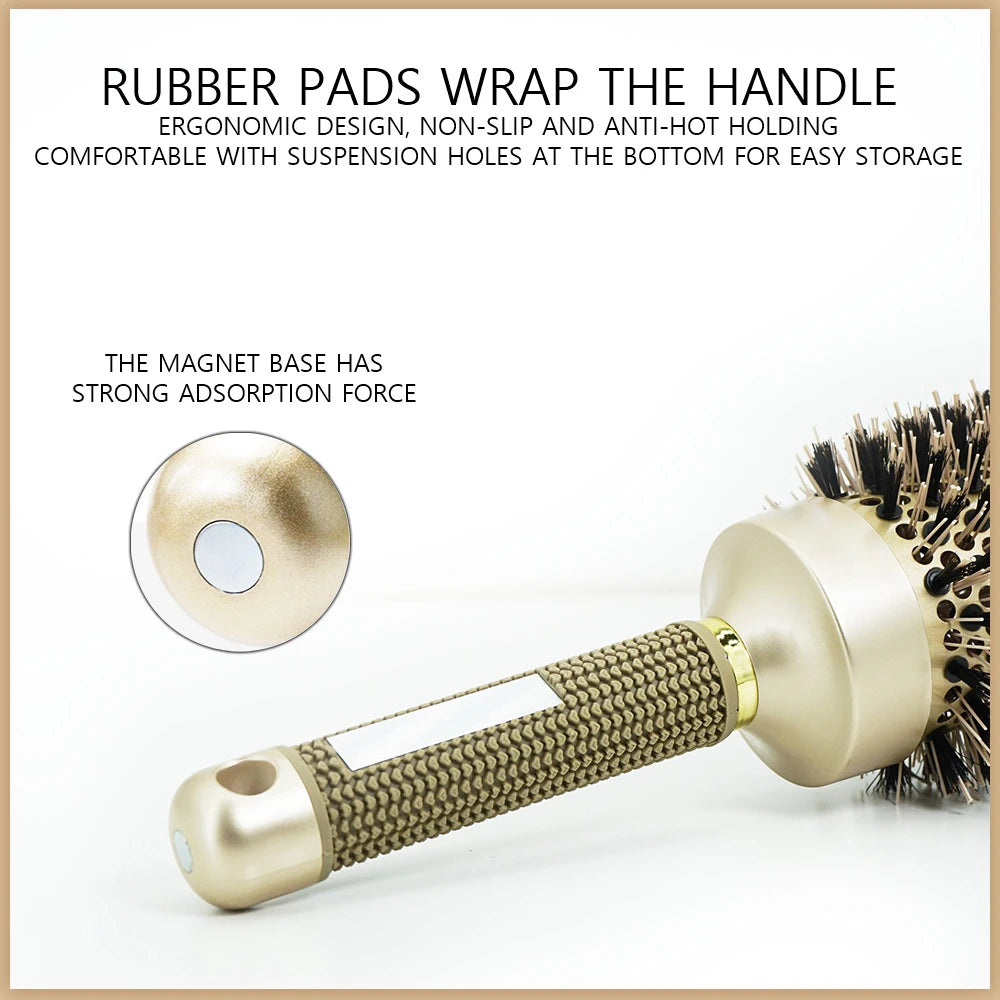 Aluminum Round Barrel Hair Curling Brush