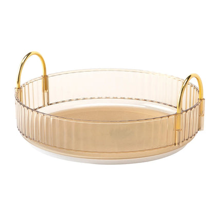 360° Rotating Transparent Makeup Organizer