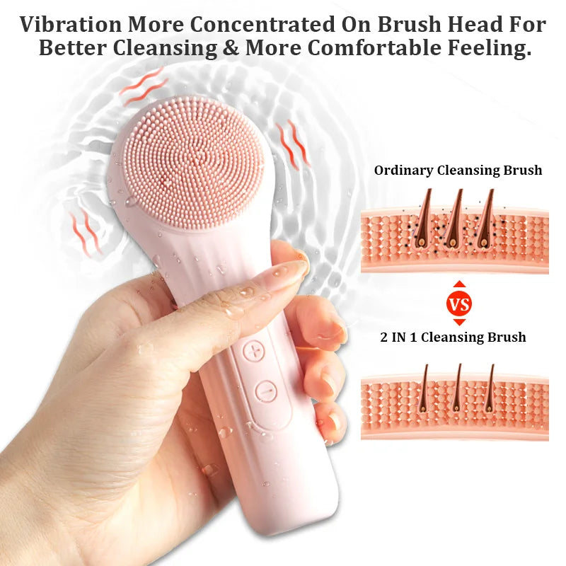 Rechargeable Sonic Facial Cleansing Brush