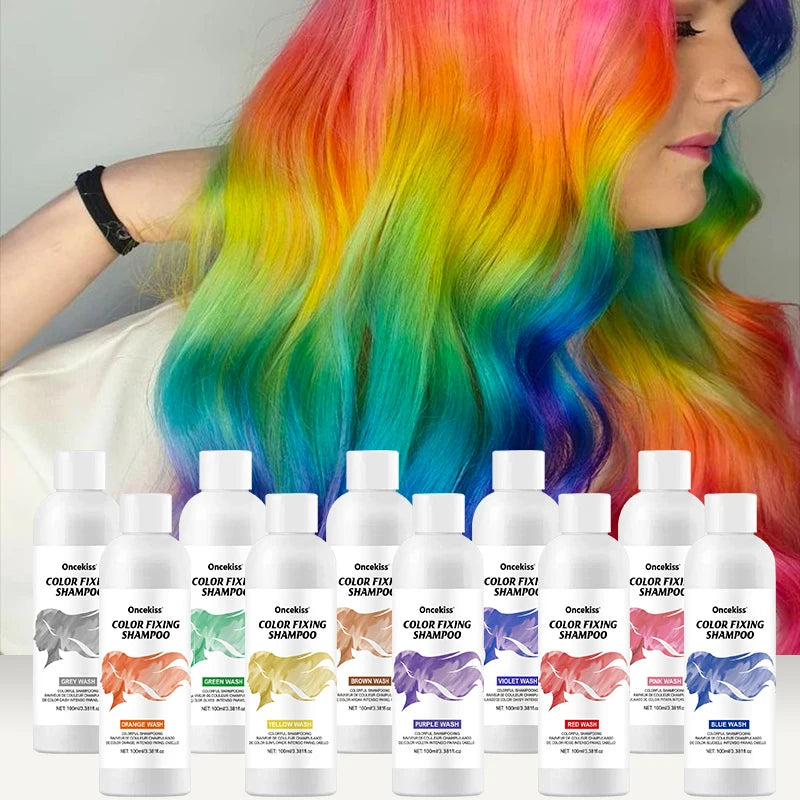 Semi-Permanent Color Protecting Hair Coloring Shampoo