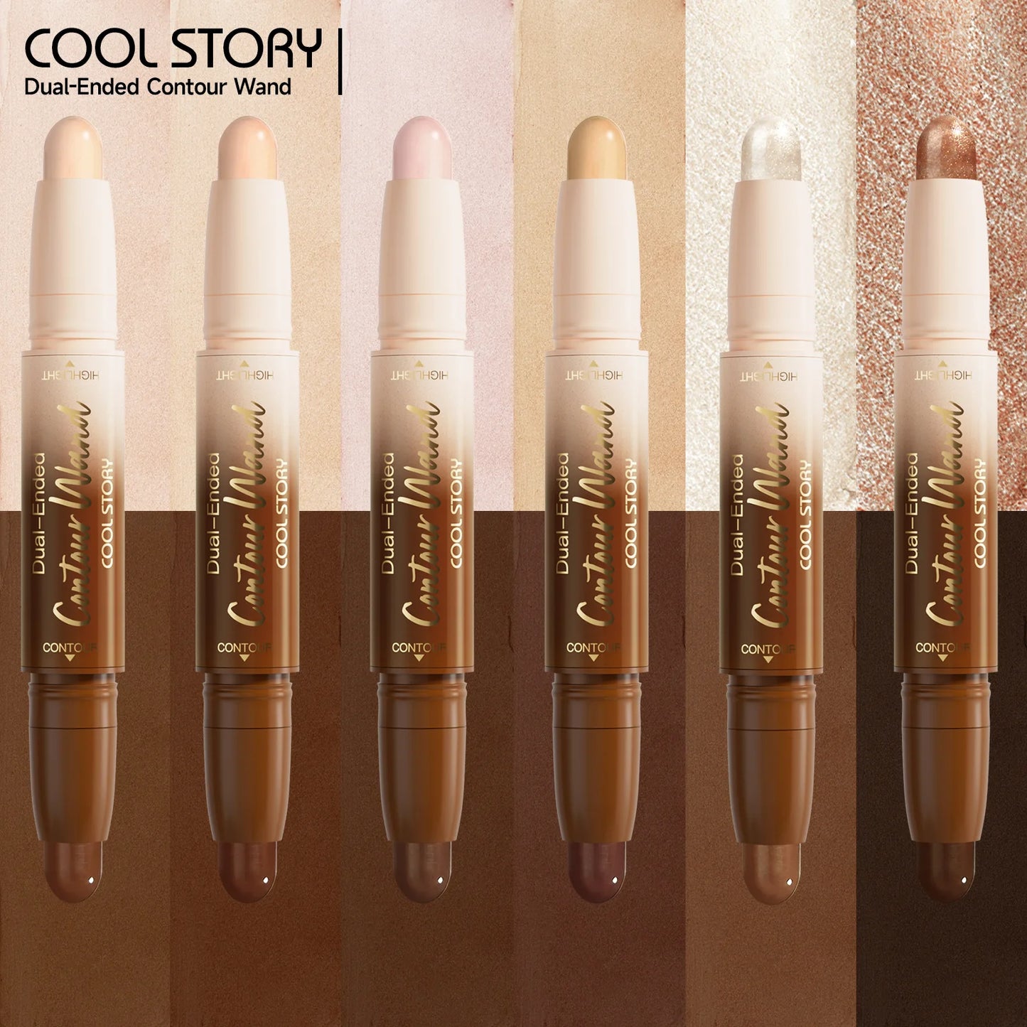 6-Color Pearl Contouring Stick Set