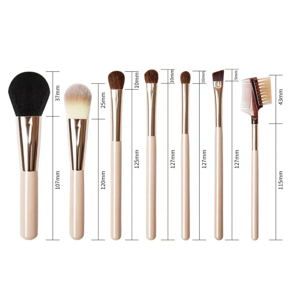 Professional Pink Makeup Brush Set