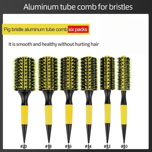 Volumizing Roller Brush with Boar Nylon Bristles