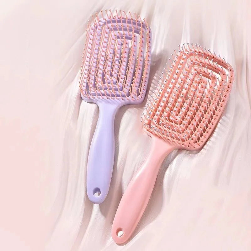 Elastic Hollow Hair Brush