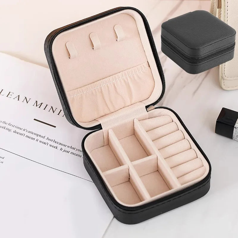 Mini PU Leather Jewelry Storage Box