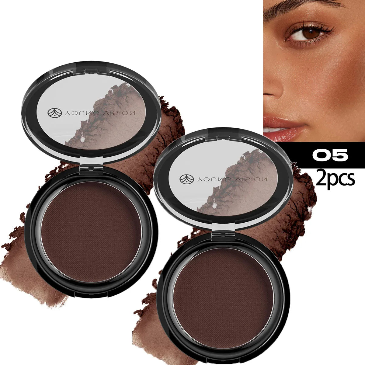 Six-Color Matte Bronze Powder