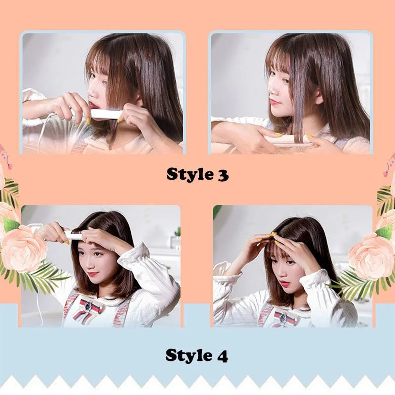 Mini Ceramic Hair Straightener and Curler