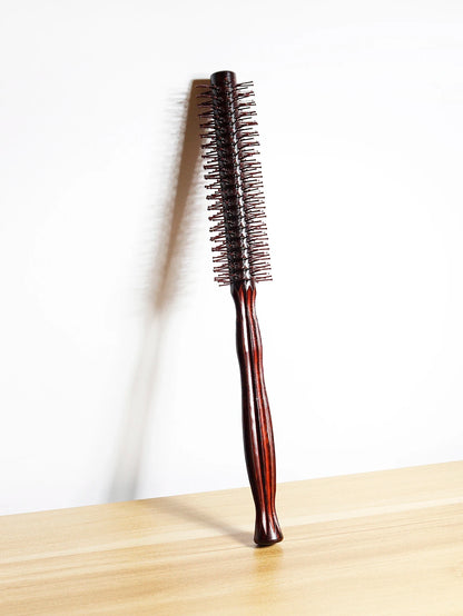 Wooden Anti-Static Diamond-Pattern Curling Comb