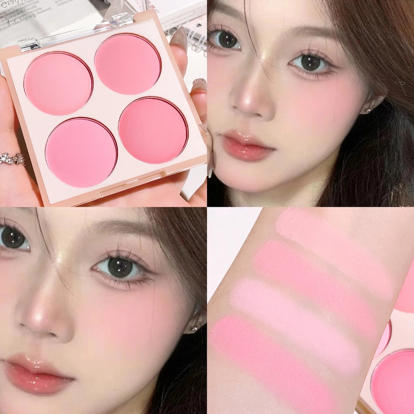 Four-Color Warm Blush Palette