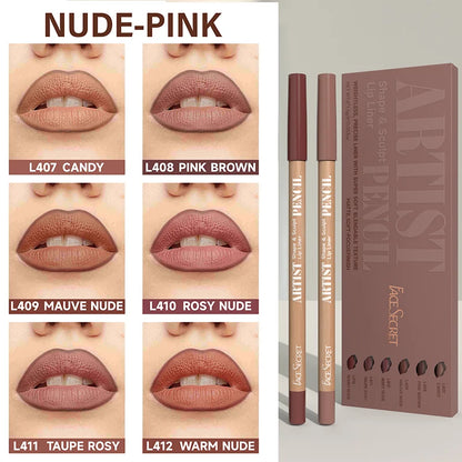 Ultra-Fine Waterproof Matte Lip Liner Set