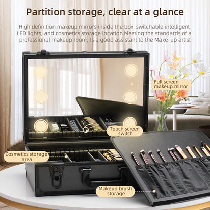 LED Lighted Makeup Travel Case