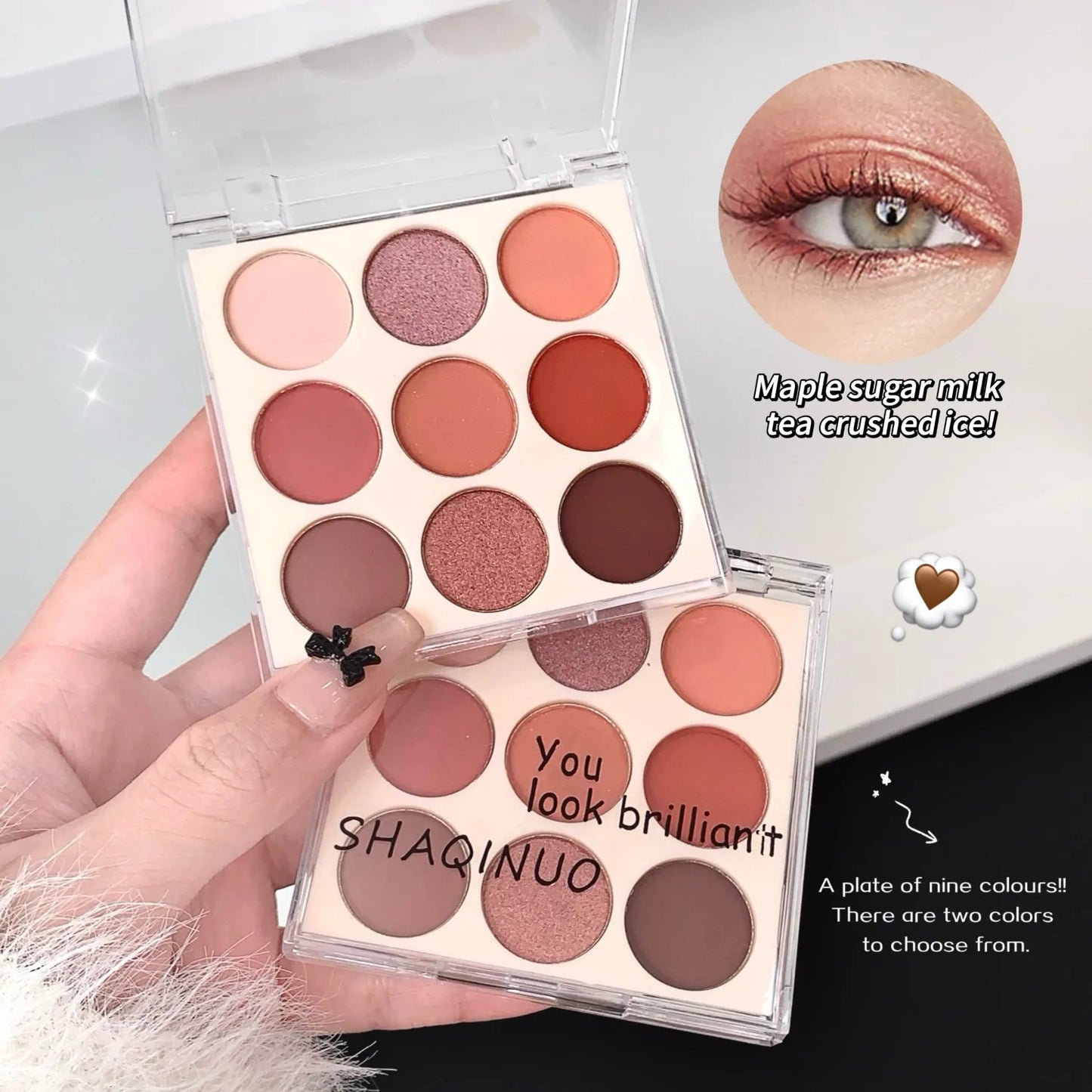 Nine-Color Matte Eyeshadow Palette