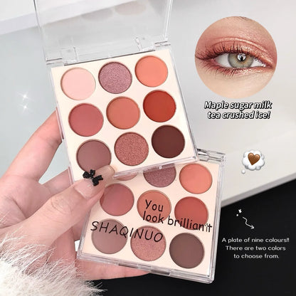 Nine-Color Matte Eyeshadow Palette