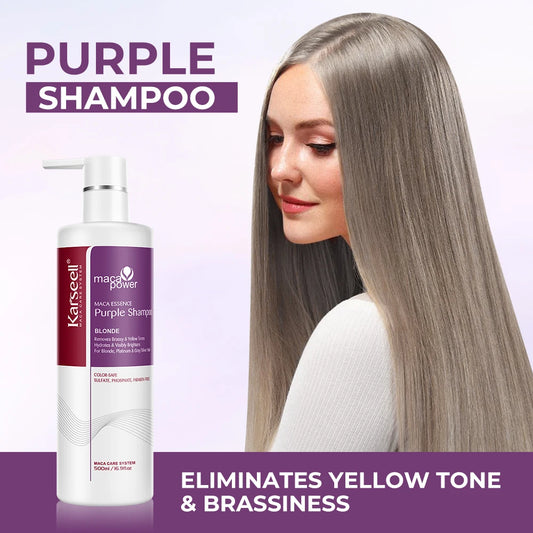Purple Color-Correcting Shampoo Neutralizes Brassiness